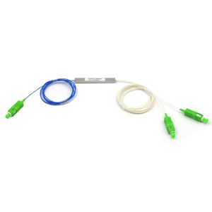 1x2 Blockless Mini 0. 9 mm de divisor de fibra óptica