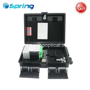 SP -1606-16 B Fibra óptica Color negro de 16 puertos Caja de divisor LGX de caja LGX montada en la pared