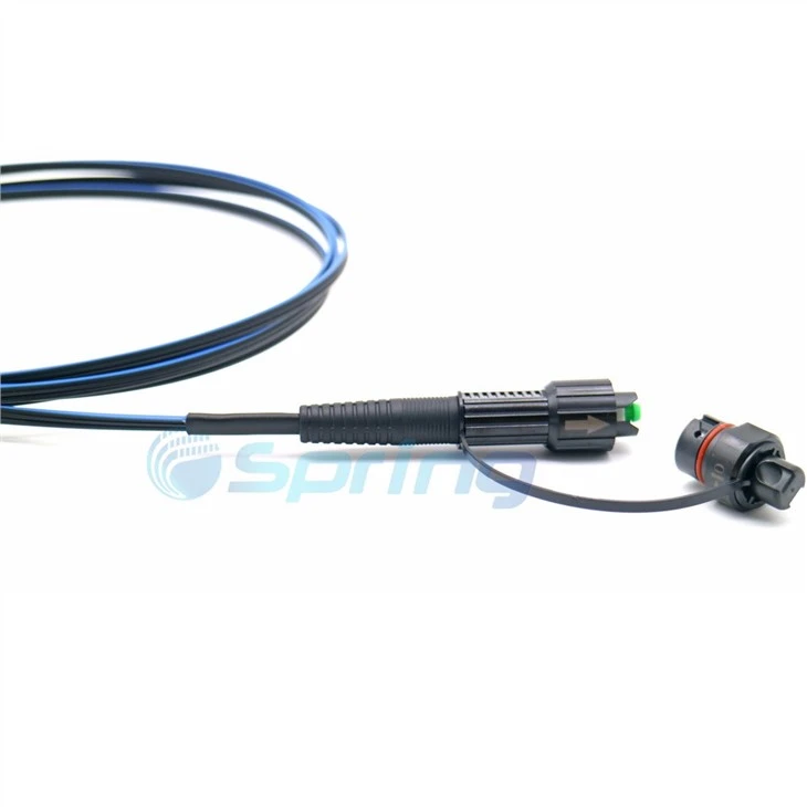 IP67 Precon Drop Cable With Harden Connector SC/APC With Blue Strip Line