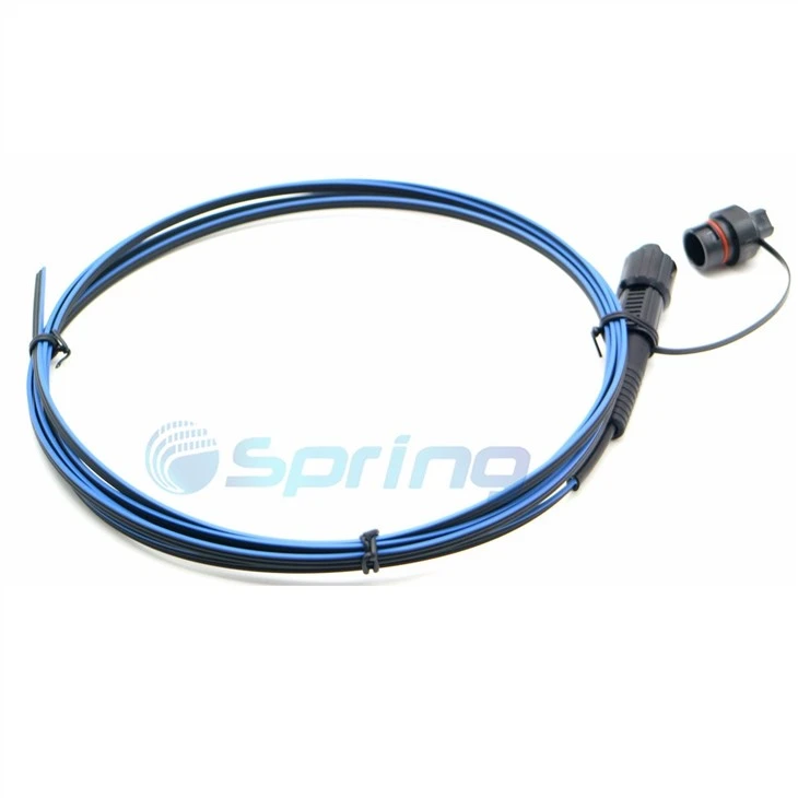 IP67 Precon Drop Cable With Harden Connector SC/APC With Blue Strip Line