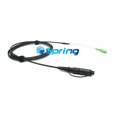 Conjuntos de cables de bajada dieléctricos planos de acero inoxidable de extremo reforzado pre-conectorizados