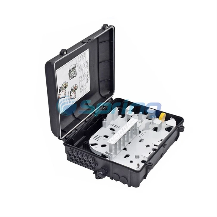 16core Fiber Splice Distribution NAP Box Aerial Mounted With PLC Splitters
