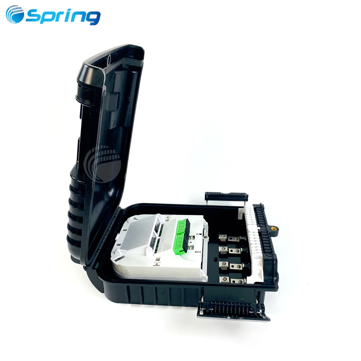 Caja de distribución de fibra FTTH de 16 núcleos - Montaje en poste y pared para exteriores IP65